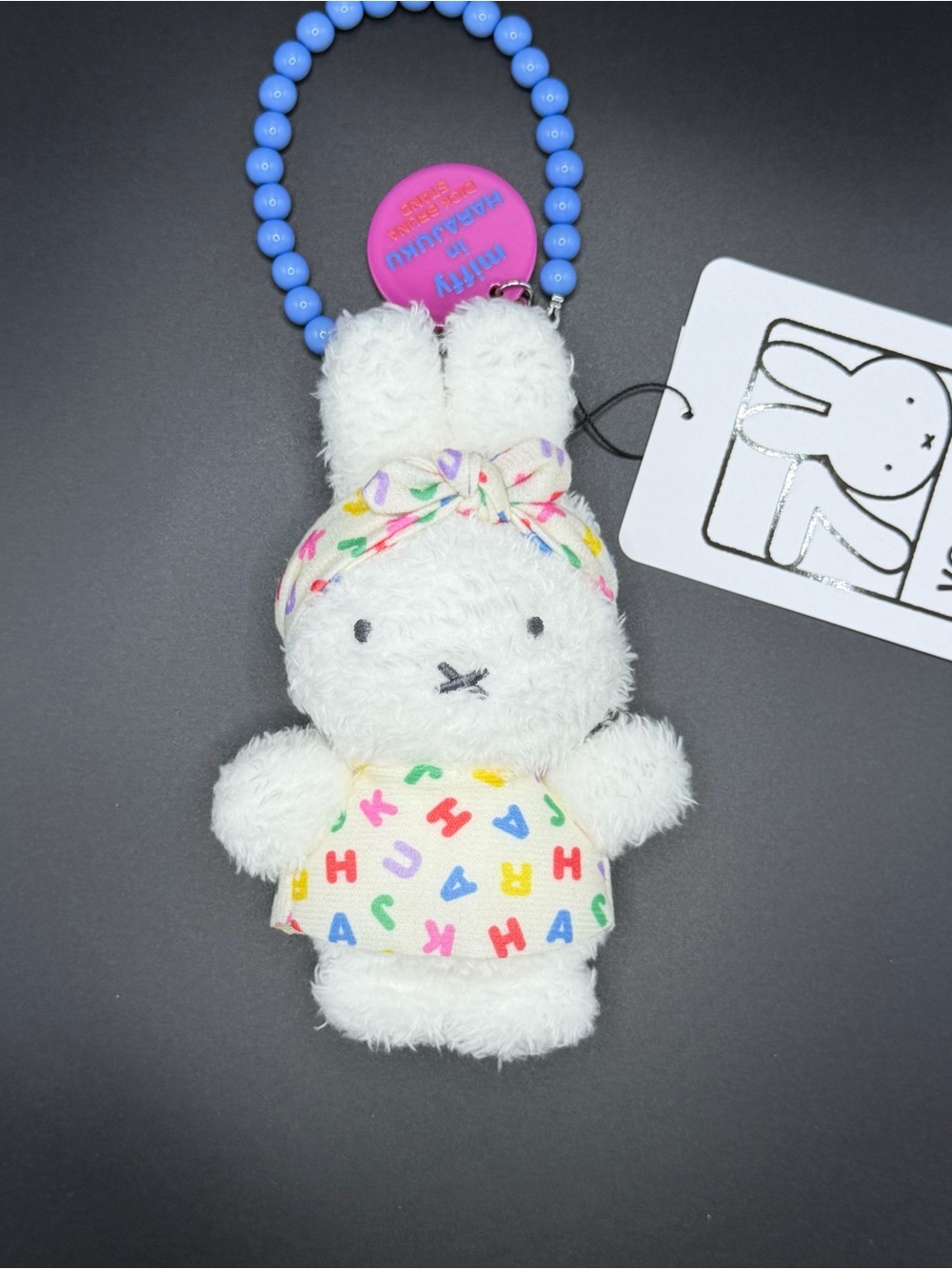 Miffy X Miia with white Letter Print Dress outfits Plush/keychain MF105